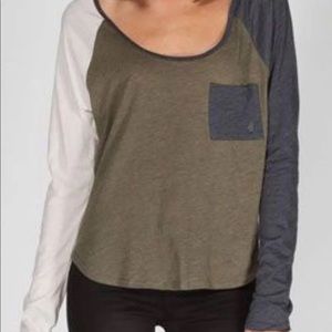 Colorblock long sleeve shirt